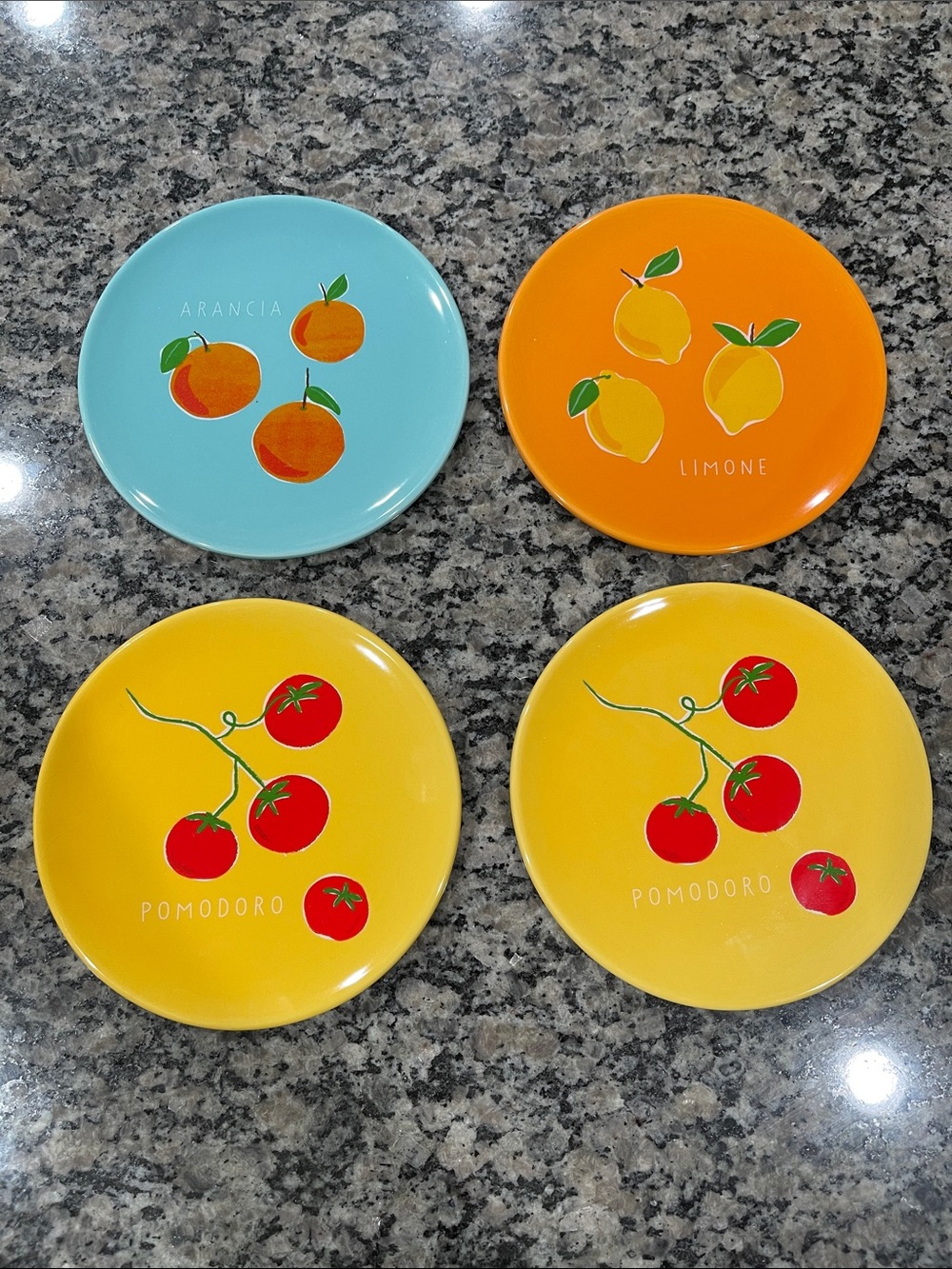 Target Bullseye Playground Count / 4 Appetizer Plates